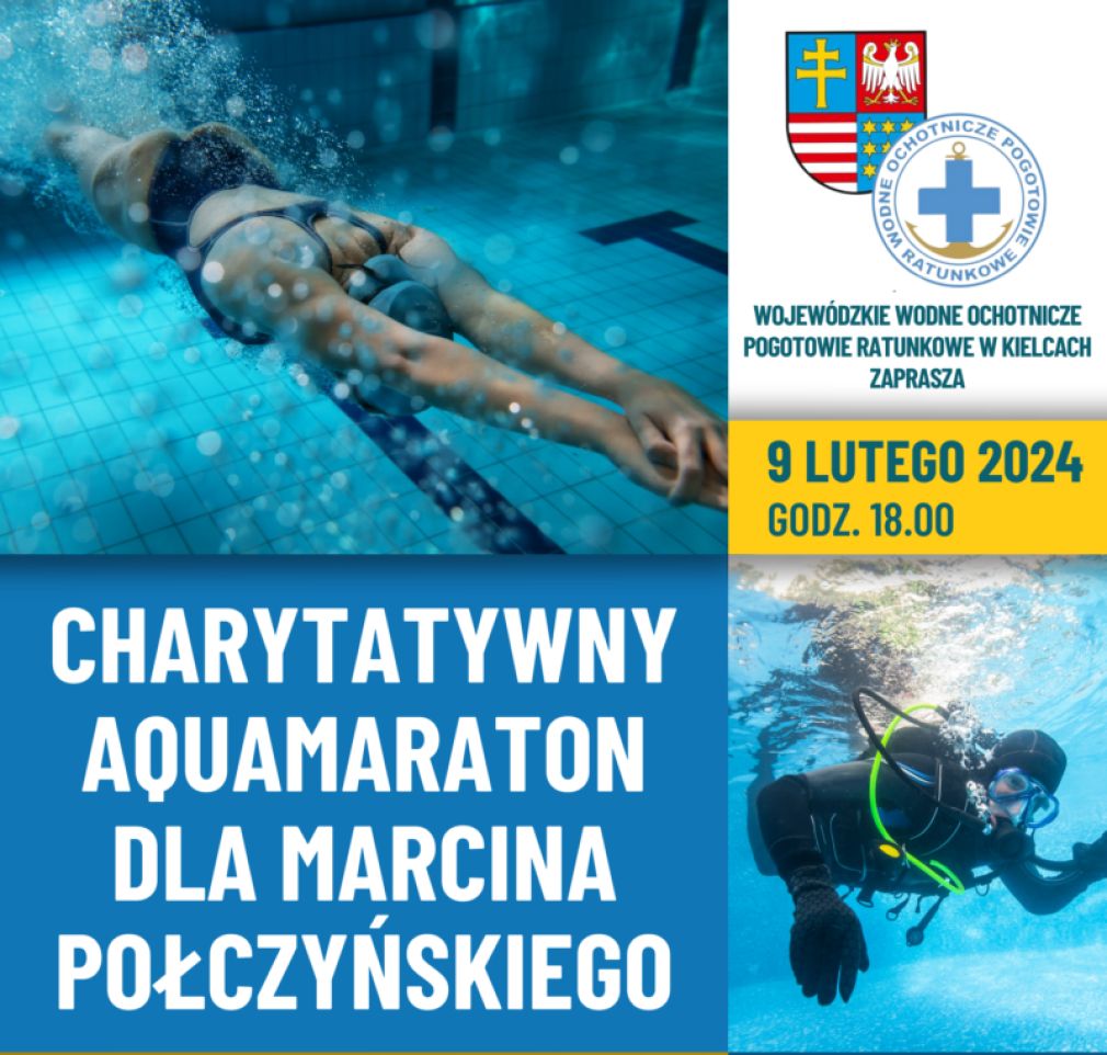 Charytatywny Aquamaraton dla Marcina Połczyńskiego